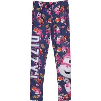 Dívčí legíny Super Wings Jett and Dizzy tmavě fialové vzorované legíny Velikost: 92/98