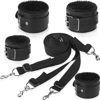 KOMPLET PŘIPEVŇOVANÝ K POSTELI POUTA NA NOHY A RUCE BONDAGE – 7051694