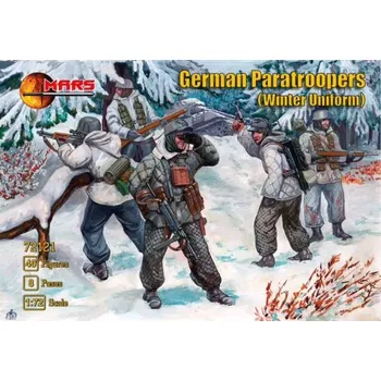 Plastikový model Mars Figures 1/72 German Paratroopers (winter uniform)