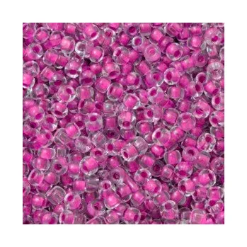 Dětské navlékací korálky Rokajl 8/0 světle růžový průtah