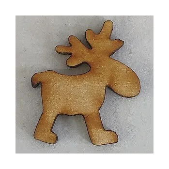 Vánoční dekorace Dřevěný výřez sob 40x35mm