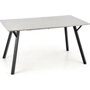 Jídelní stůl Halmar Balrog 140 x 80 cm šedý/černý