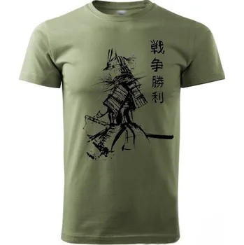 Pánské oblečení STRIKER Tričko samuraj Barva: Olivová, Velikost: XXL