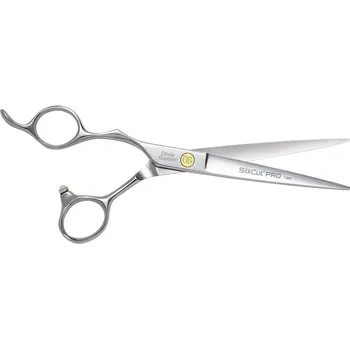 Kadeřnické nůžky Kadeřnické nůžky pro leváky Olivia Garden SilkCut Pro 6,5" - stříbrné (SI-PRO6.50L) + dárek zdarma