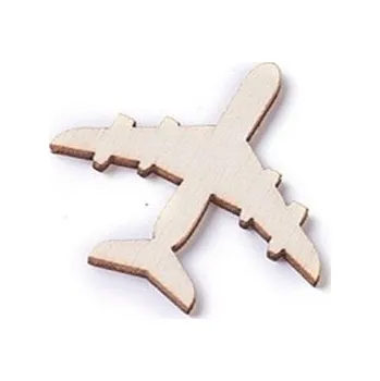 Dřevěná hračka Dřevěný výřez letadlo 62x70mm