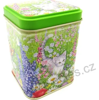 Dóza na potraviny KOŤATA 7420 kotě malované na zelené louce