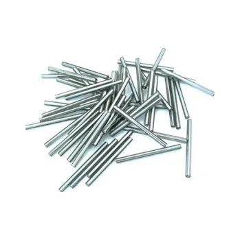 Dětské navlékací korálky Preciosa tyčinky šedé rovné 30 mm