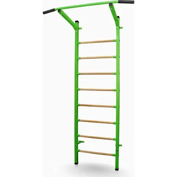 Žebřiny s hrazdou SPORTTEAM Basic 230 x 66 cm, zelené