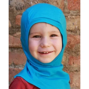 Kukla Dětská kukla merino - tyrkysová, Adelay Velikost: 0 - 6 měsíců