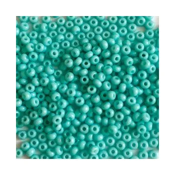 Dětské navlékací korálky Rokajl preciosa 10/0 mentolová modrá