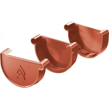 okap Gutta Aqua čelo PVC žlabu pravé Okapové systémy 150 mm cihlově červená