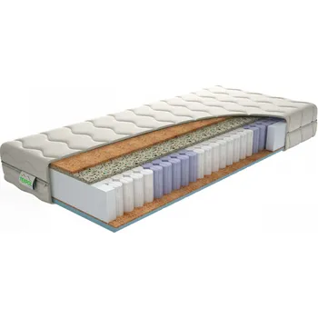 Matrace TEXPOL STELA HARD - tvrdší komfortní taštičková matrace s potahem Aloe Vera Silver 80 x 200 cm, snímatelný potah