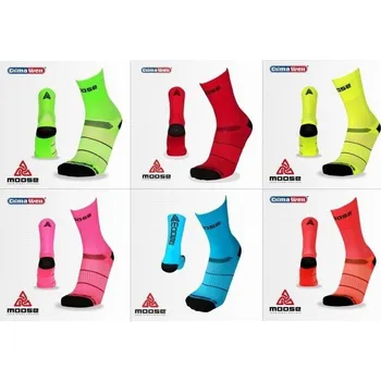 Pánské ponožky Race FLUO EXTRA reflexní ponožky Moose růžová XXL