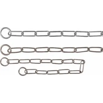 Obojek pro psa Nobby Řetízkový obojek velká oka chrom 60 cm