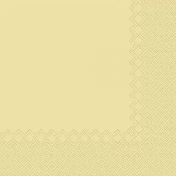 Papírový ubrousek Ubrousky 3-vrstvé KRÉMOVÉ