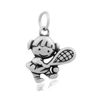 Přívěsek Přívěsek tenistka 20x18mm chirurgická ocel