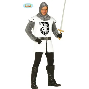 Karnevalový kostým Guirca Fiestas Španělsko Bílý rytíř - kostým varianta: M 48 - 50