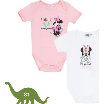 Kojenecké body Disney Minnie - 2 kusy, velikost 81