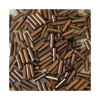 Dětské navlékací korálky Rokajl tyčinky měděná cca (6 mm)