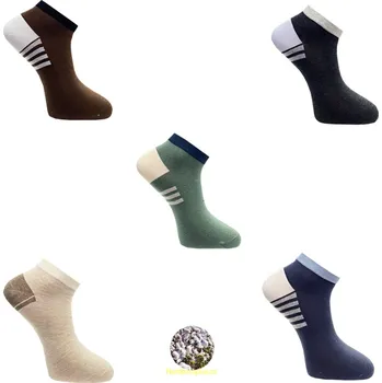 Pánské ponožky PeSaiL Kotníkové ponožky AA ( 5 párů v balení ) Barva: Mix barva, Velikost: 40-43