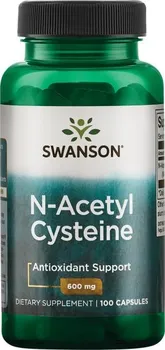 Aminokyselina Swanson N-Acetyl Cysteine 600 mg 100 cps.