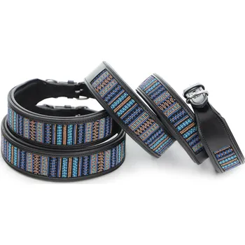 Obojek pro psa FORIS Obojek ANADI BLUE LAGOON, kožený, Velikost: 45