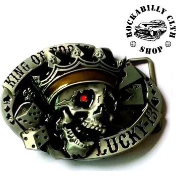 Opasek Přezka na pásek Rocka Lucky Thirteen King Buckle
