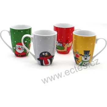 NOAH hrnek kreslená zvířátka a postavy v zimě | 4-MIX 300ml