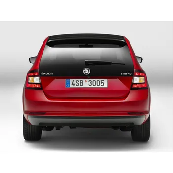 Znak automobilu Škoda RAPID zadní nápis - stříbrný