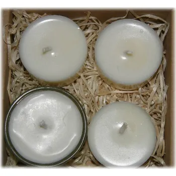 Svíčka Sada čajových svíček 4 ks (Čajová sojová svíčka ve skleněném kalíšku se třemi náhradními náplněmi)