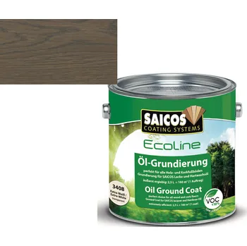 barva a nátěr na dřevo SAICOS ECOLINE ZÁKLADOVÝ OLEJ 3477 grafit; 2,5L + dárek k objednávce nad 1000Kč