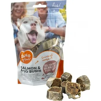 Recenze Duvo+ Fish! Sushi losos a treska 120 g Pamlsek pro psa Recenze Duvo+ Fish! Sushi losos a treska 120 g