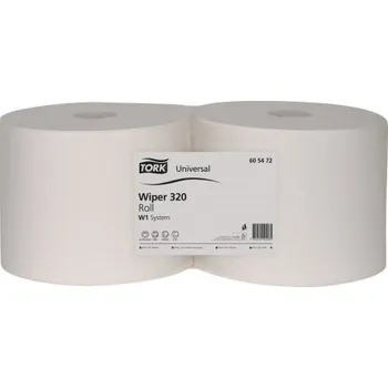 Utěrka TORK Basic utěrka, 2 vrstvá, bílá, 605472