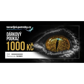 Dárkový potravinový koš ReptiEye Dárkový poukaz 1000 Kč