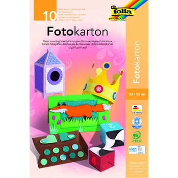 Barevný papír Folia Sada barevný papír 22 x 33cm/300g