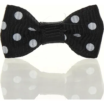 Stuha Mašlička puntík černobílá