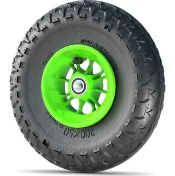 Kolečkové lyže skike kolečko 8 inch MAJOR GRIP green rim 12SG-MG