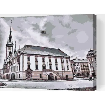 Malování podle čísel - Olomouc Velikost: 40x50cm, Rámování: Pouze srolované plátno