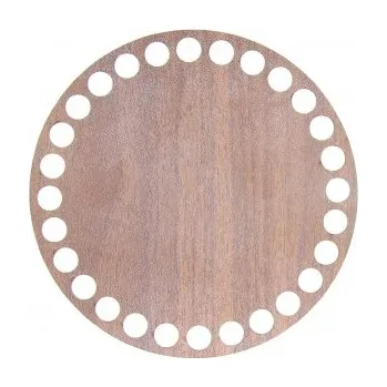 Dno na košík ořech kruh 12,5 cm