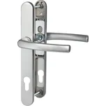 Dveřní kování klika-klika BLAUGELB DGT30, PZ92, F1 stříbrná