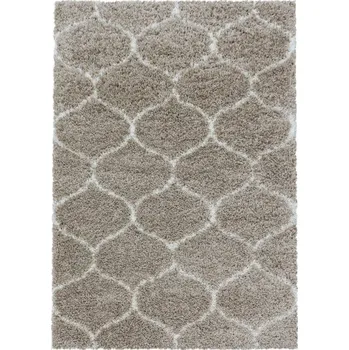 Koberec Ayyildiz Salsa Shaggy 3201 beige Béžová Kruh průměr 120 cm