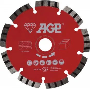 Řezný kotouč Diamantový řezný kotouč 125mm pro AGP CG125