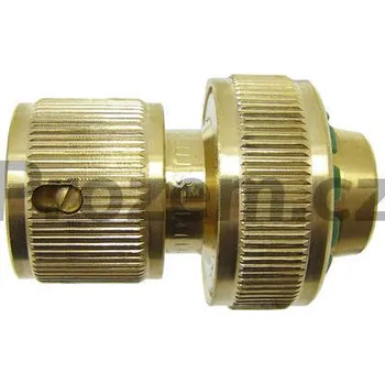 Hadicová spojka Rychlospojka mosazná pro 1/2" hadice s uzavíráním vody