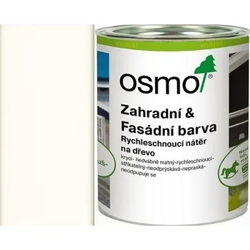 Olej na dřevo Osmo ZAHRADNÍ A FASÁDNÍ BARVA - 7262- čistá bílá Velikost balení: 2,5 l + dárek k objednávce nad 1000Kč