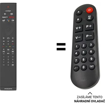 Philips 65PUS8505 náhradní dálkový ovladač pro seniory.