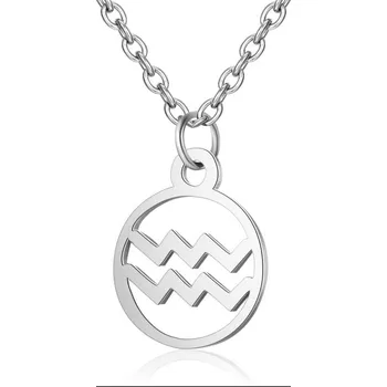 Náhrdelník Šperky4U Ocelový řetízek s přívěškem znamení vodnář - OPD0140-11