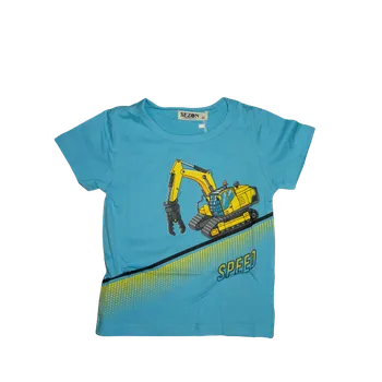 Chlapecké sv. modré tričko se žlutým bagříkem SPEED. 122