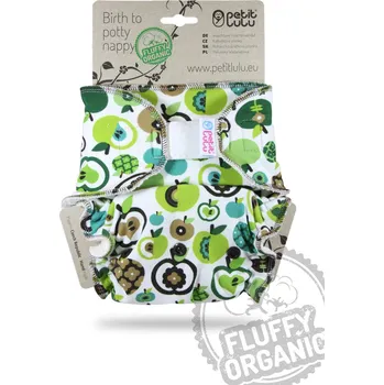 Plenkové kalhoty Jablka (zelená) - kalhotková plena sz