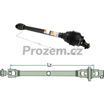 Homokinetická kardanová hřídel jednostranná 15 kW, Lz= 1210 mm, kardan, GP20