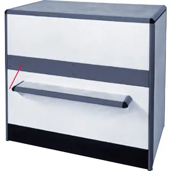 Prodejní regál Wexta Ochranná lišta pultu dlouhá